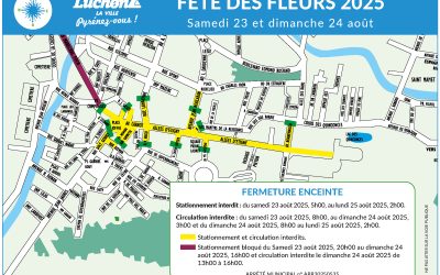Fête des Fleurs 2025 : circulation et stationnement à Luchon