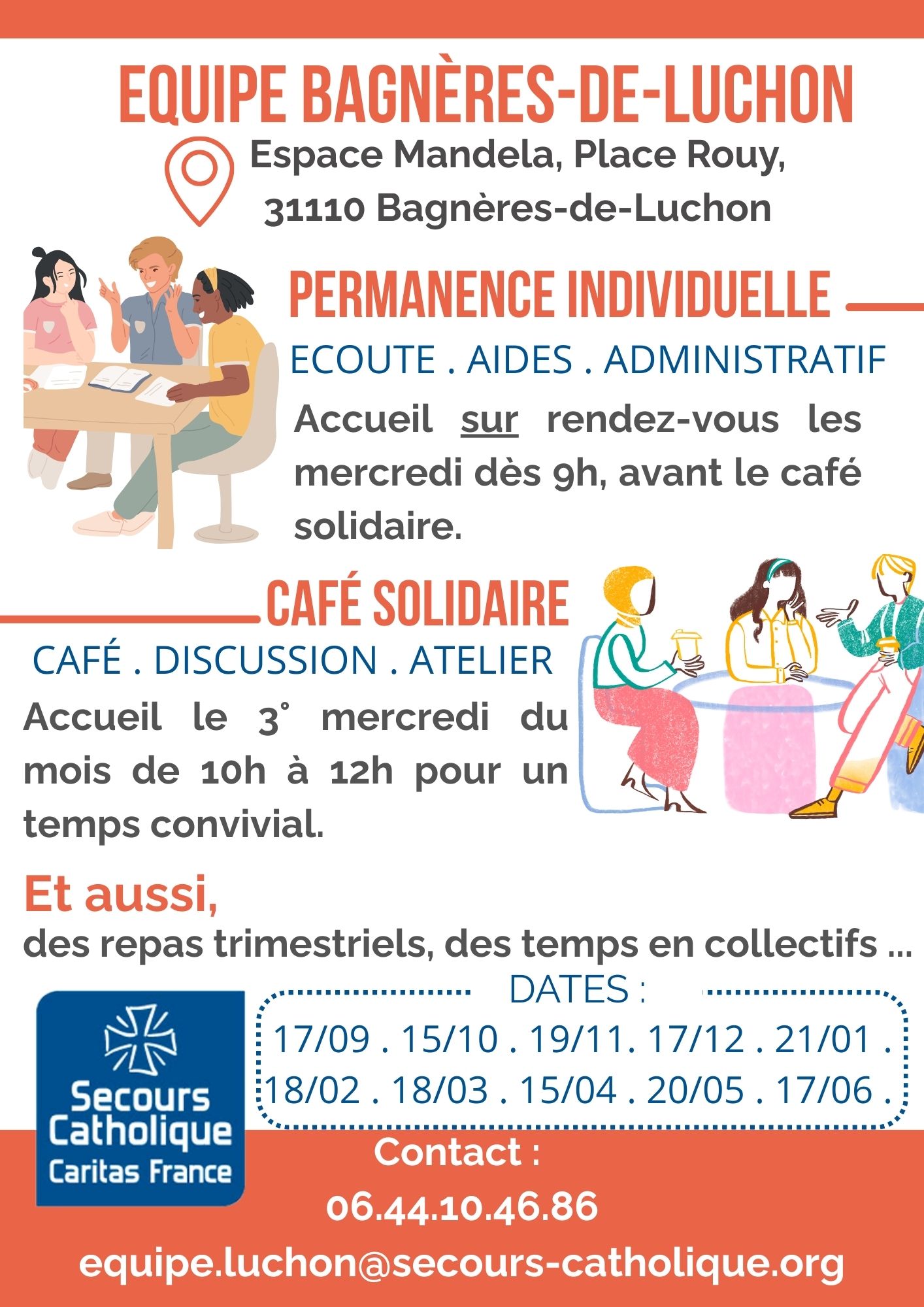 Flyer Luchon secours catholique