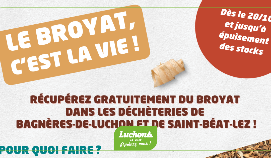 Récupérez gratuitement du broyat